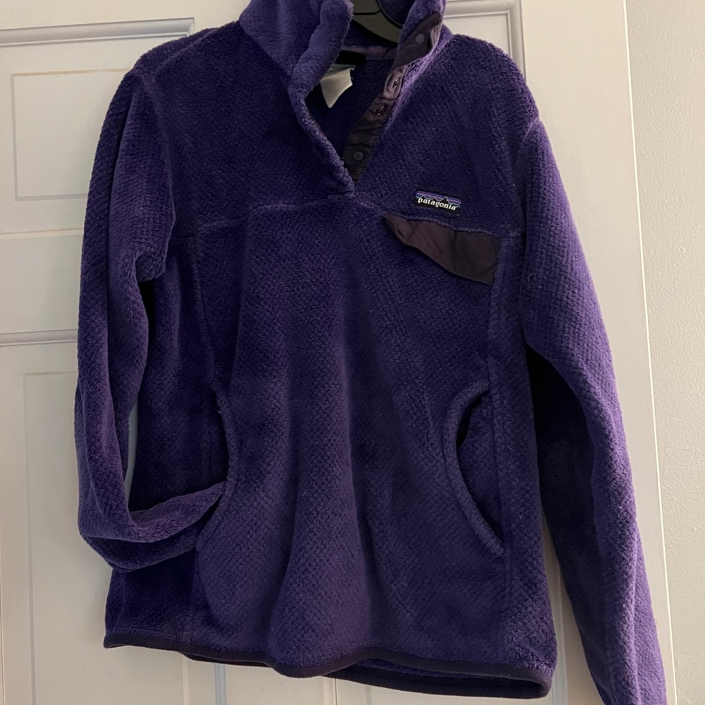 Patagonia Re-Tool Half-Snap Pullover Purple Fleece